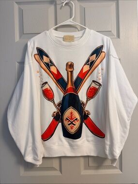 Judith March- Ski Club White Pullover